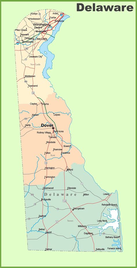 List of Delaware Cities and Towns .